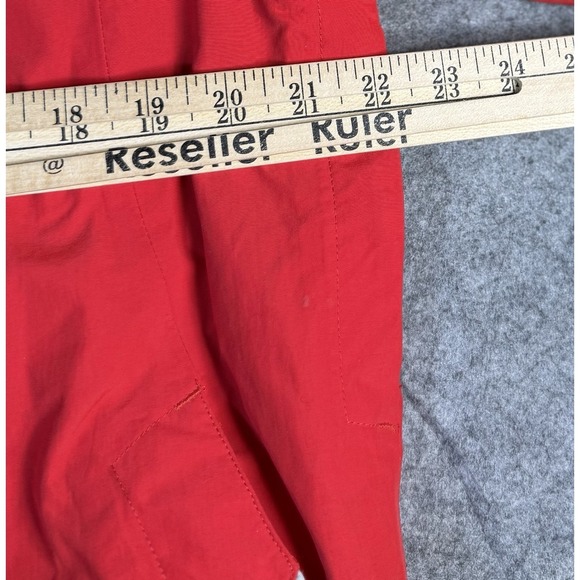 The North Face Mens Hooded Jacket Red Gray Reflective Zip Outdoor Winter - Picture 6 of 9